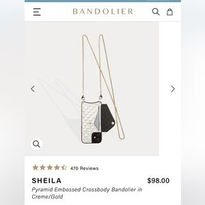 Bandolier iPhone 13 mini “Sheila” crossbody